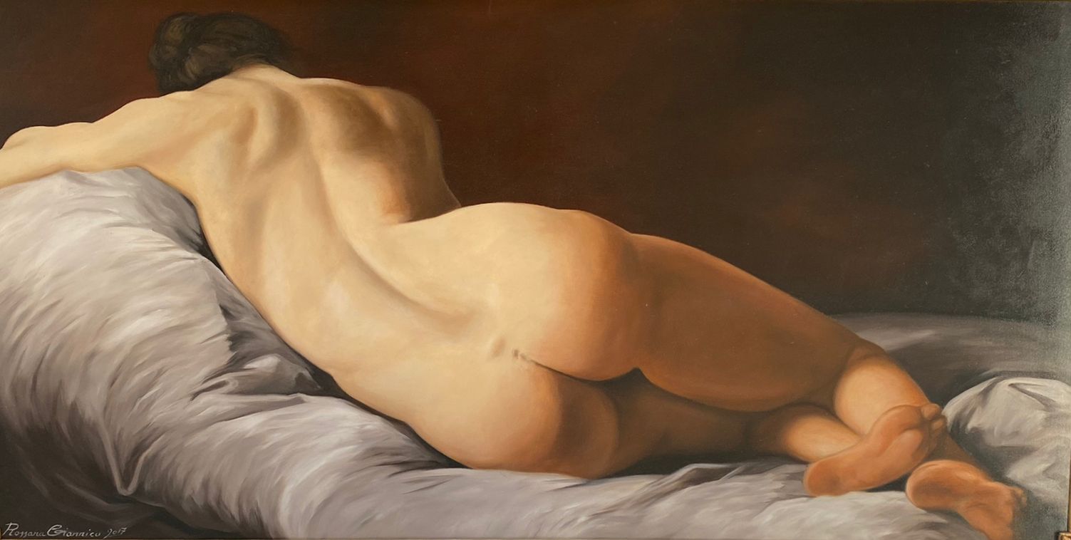 Copia del nudo femminile di schiena di Pierre Subleyras Giannico Rossana